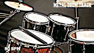 Heavy Metal Drum Track - 90 BPM (FREE TO USE)