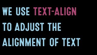 Coding for Beginners: How to align your text with CSS (text-align)