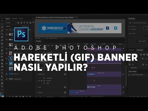 PHOTOSHOP GIF YAPMAK | Timeline Kullanımı ve Hareketli Banner Yapımı