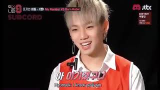 choi hyunsuk with mixnine girls during mixnine || TREASURE
