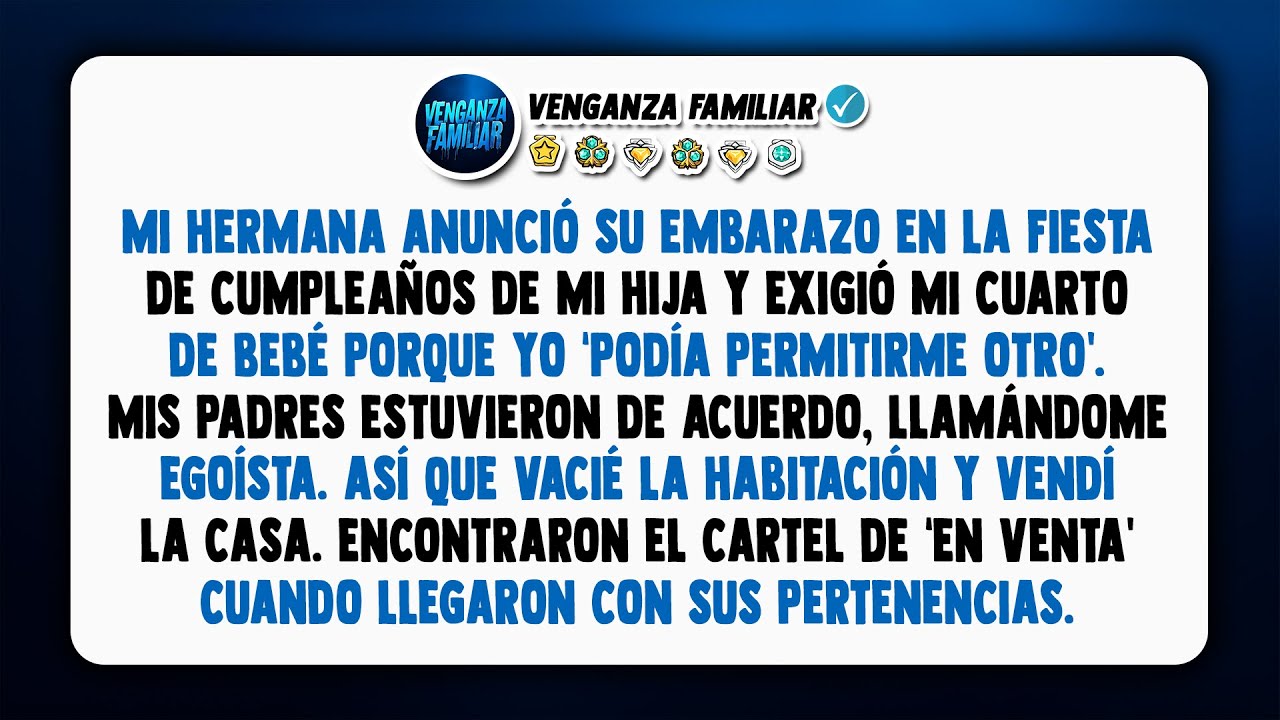 Mi hermana anunció su embarazo en la fiesta de cumpleaños de mi hija y exigió mi cuarto de bebé
