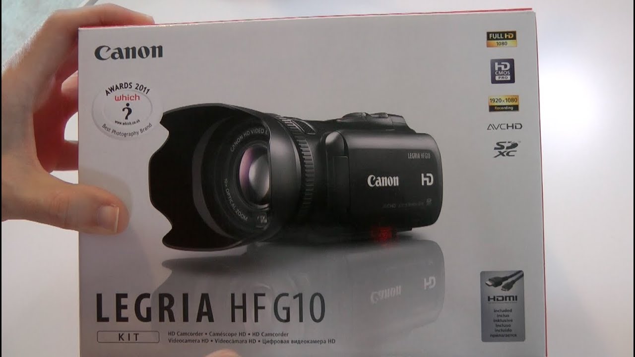 Dykker Kommentér Fantasi Canon Legria (Vixia) HF G10 Camcorder Unboxing & Product Tour - YouTube