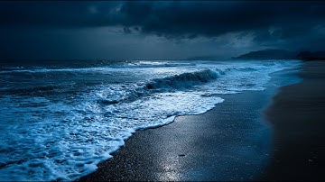 All You Need To Fall Asleep - Ocean Sounds For Deep Sleeping With A Dark Screen And Rolling Waves