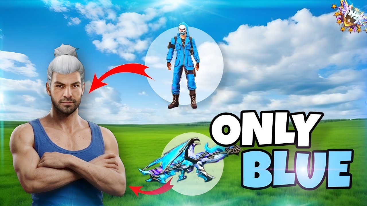 Only Blue Challenge in Free fire 🥶 |Malayalam - YouTube