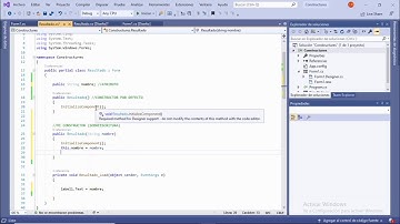 Ejemplo de Constructores en C#.Net