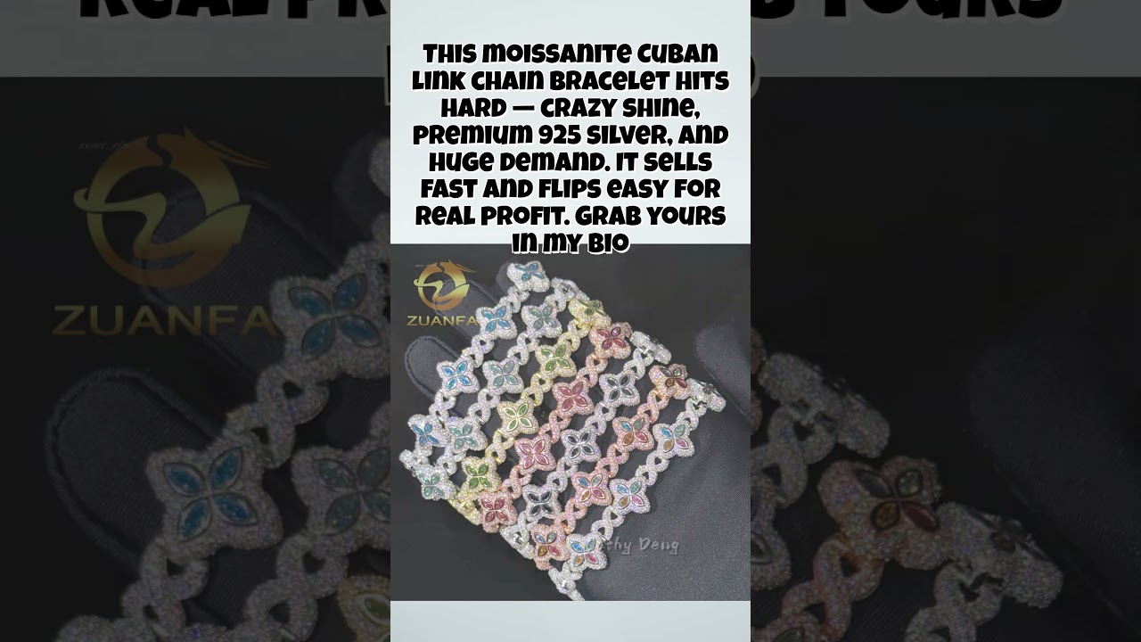 💎💥 This Moissanite Cuban Bracelet Sells FAST!