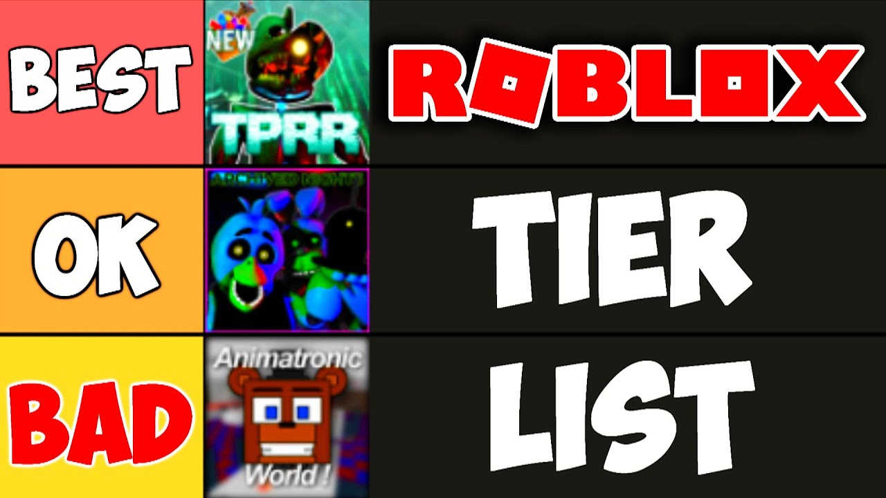 roblox games tier list Tier List 