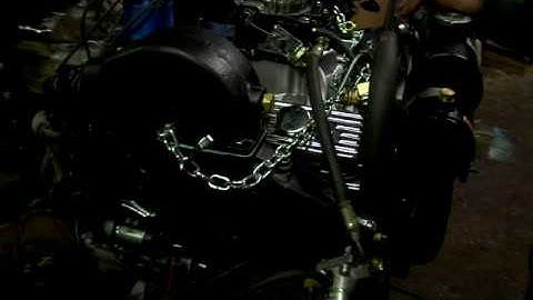 Reverse Rotation Marine Chevy 350 Mercruiser Turn-Key engine