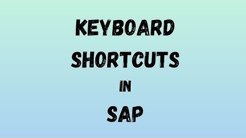 Master SAP like a pro!  Discover time-saving keyboard shortcuts for efficiency! #SAPShortcuts