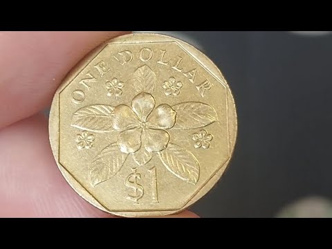 SINGAPORE 1988 ONE DOLLAR Coin VALUE + REVIEW $1 Coin