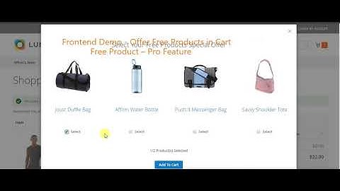 Magento 2 Extension - Add Sample from Cart Page using Product Pro Video - Developed by MageDock.com