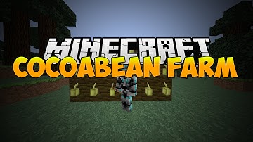 Minecraft Redstone Tutorial - Automatic Cocoa bean Farm - Good Way To Get Money On Servers