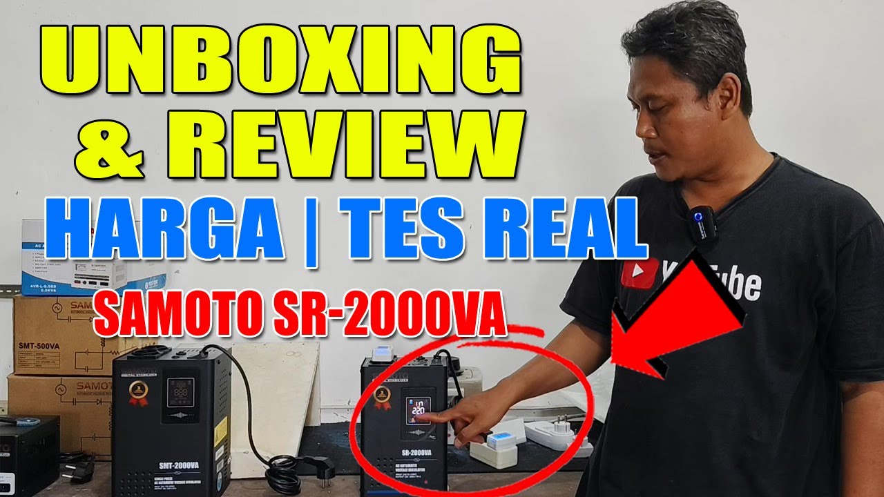🔋 STAVOLT SAMOTO RELAY SR-2000VA ⚙️ Unboxing, Review, Harga & Tes Stabilizer Listrik Langsung