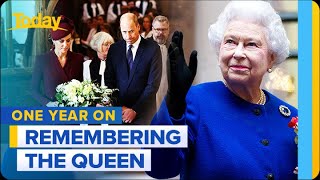 Royals mark first anniversary of Queen Elizabeth II’s death | 9 News Australia