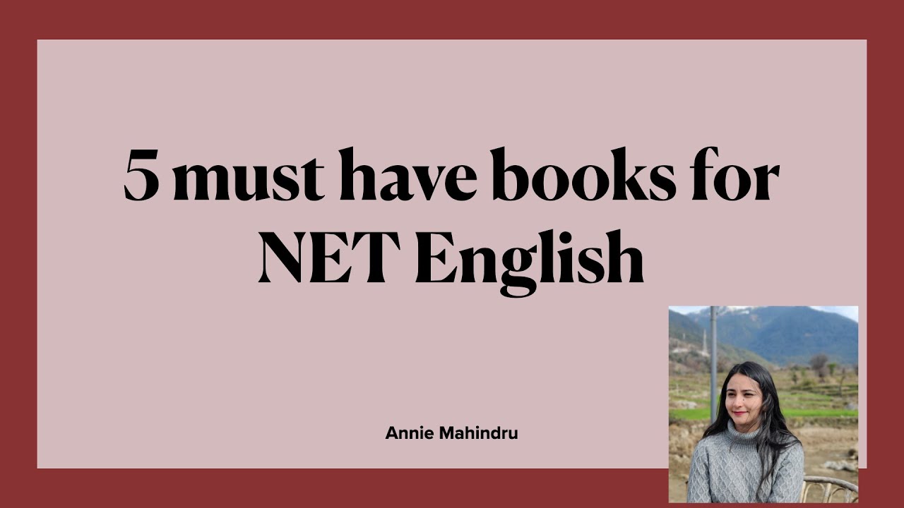 5 must have books for NTA UGC NET English| Annie Mahindru - YouTube