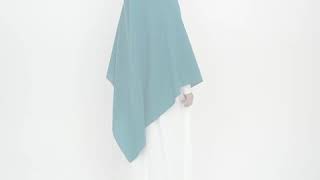 Khimar Segiempat Polos Biru Tosca - Hijab Hayuri