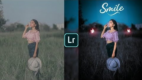 Lightroom dark & soft blue effect photo editing tutorial | lightroom background colour change preset