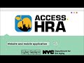 Access hra website and app