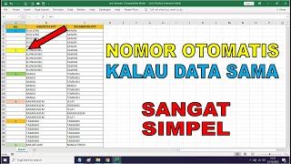 Cara Mudah Membuat Nomor Urut Otomatis di Excel Pada Data Yang Banyak