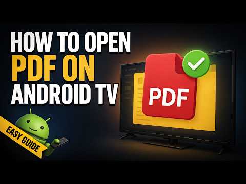 How to Open PDF on Android TV