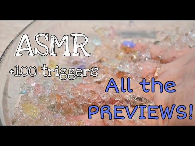 АСМР 100+ Триггеров За 14 Минут / Все Превью 🎧 ASMR 100+ TRIGGERS in 14 MINUTES / ALL PREVIEW