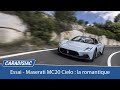 Essai  maserati mc20 cielo  la romantique