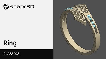 3D modeling a ring on iPad with Shapr3D