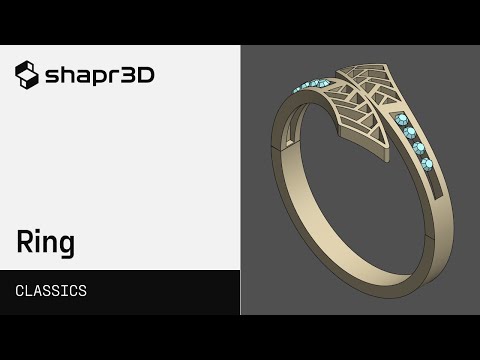 3D modeling a ring on iPad with Shapr3D