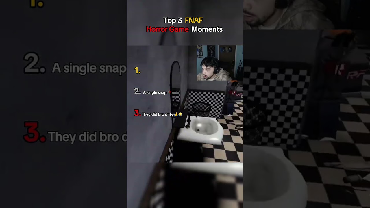 Top 3 Funniest FNAF Game Moments (the first one they did him dirty 😭)