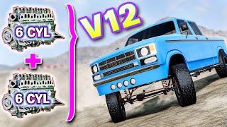 Building an Insane 8.0L V12 Dune Truck From TWO Inline 6 Engines! (Automation | BeamNG)