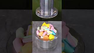 Satisfying Crushing | 150 ton hydraulic press vs Candy | With Sounds 🫣 #shorts