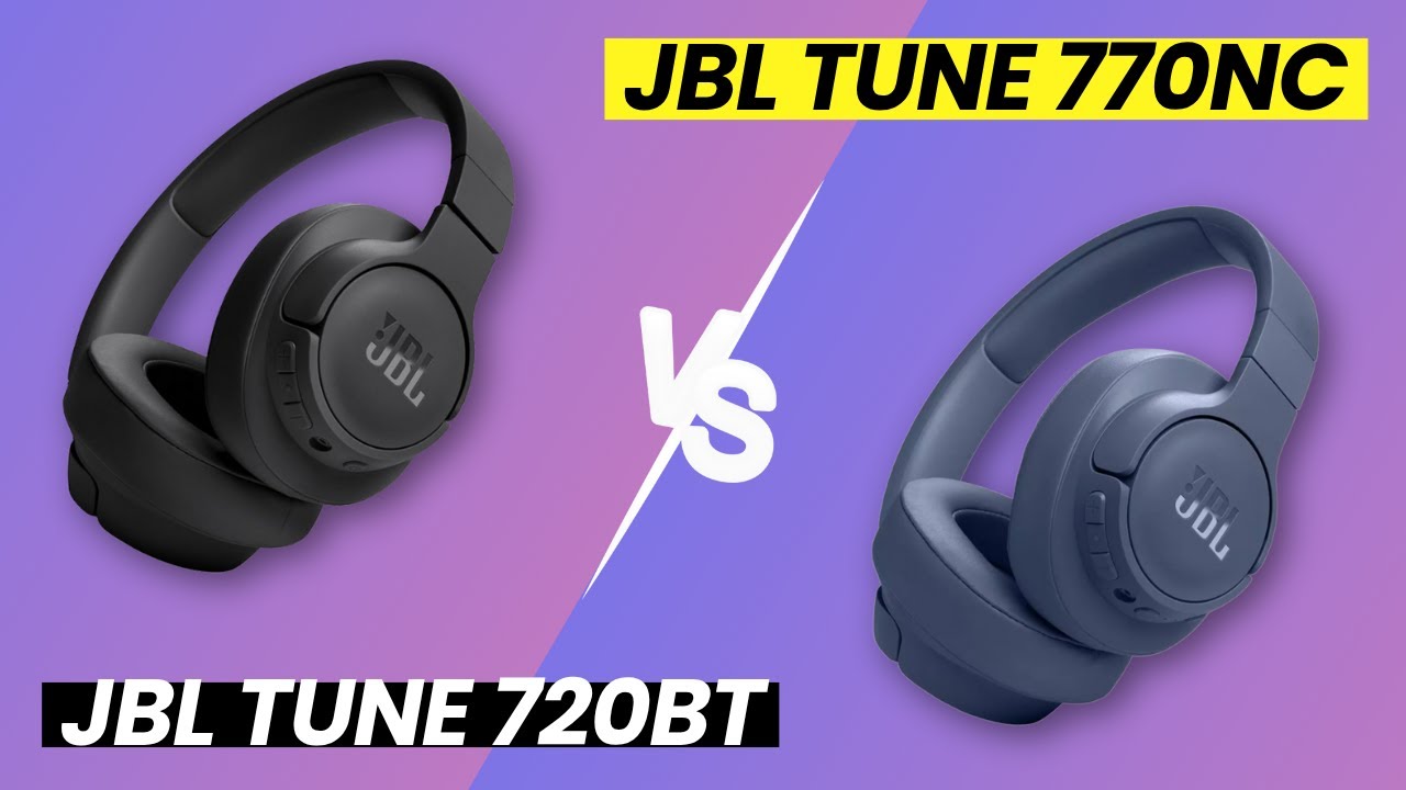 JBL Tune 720BT vs 770NC: Qual é o Melhor? Comparando Configurações