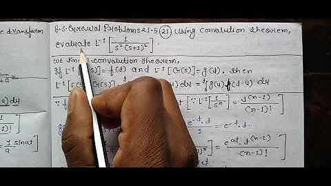 Inverse Laplace transform of 1/[s^(2)(s+1)^(2)] || B.S Grewal Problem:-21.5 Question number:-21