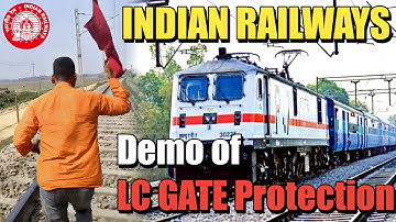 DEMO of LC Gate Protection INDIAN RAILWAYS|Abnormal Conditions LC Gate Protection| Small Demo Video