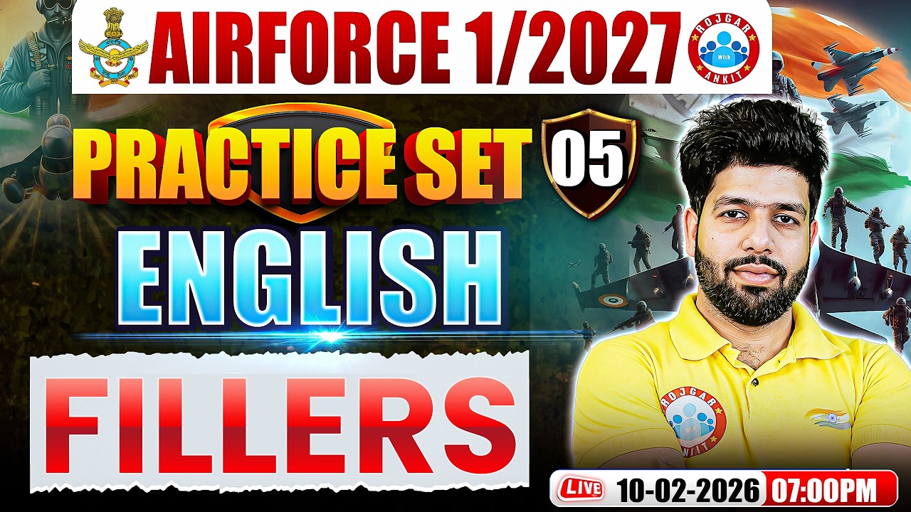Airforce English X and Y Group Classes | Airforce English Practice Set | English For Airforce 1 2027