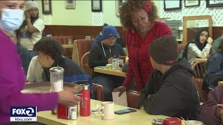 Waitress at Ole's Waffle Shop gets fond farewell after 42 years serving customers