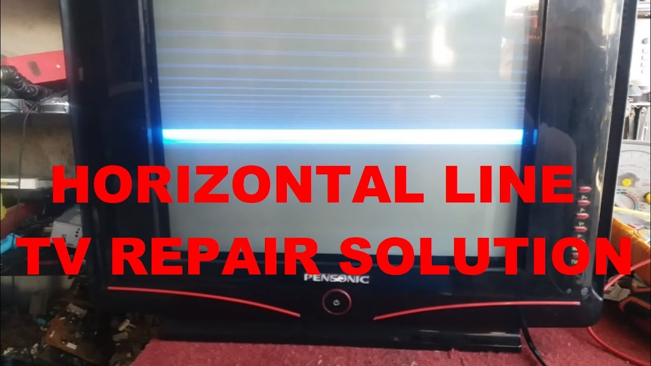 HORIZONTAL LINE FLICKERING SOLUTION PENSONIC CRT TV REPAIR YouTube