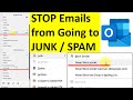 How To STOP Emails From Going To JUNK SPAM Outlook How To STOP Emails From Going To JUNK SPAM Outlook