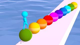 Stack Runner Survive the Endless Rainbow Ball Road and Reach the Final Giant Sphere (episode 81) screenshot 1