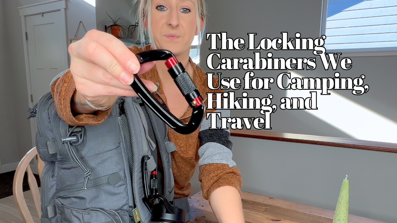 Прочные карабины для походов, кемпинга или крепления снаряжения: комплект из 4 штук.