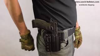CZ 75 SP-01 Shadow Czech Police Duty Holster w/ Automatic Safety Lock