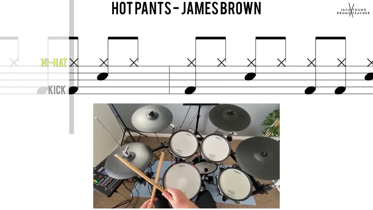 Hot Pants  James Brown🥁 Hard Beginner Version