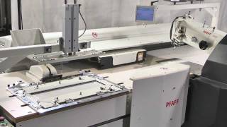 PFAFF 3587 Large-area sewing unit with special inseration (HD)