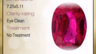 Great Find! GRS Certified Natural Mozambique Unheated Ruby Gem, Oval Cut, 1.06 carats - africagems.c Profile