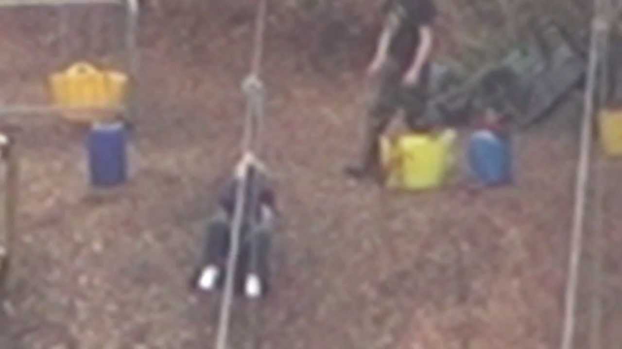 Amy Byett on the UKs longest zipline, at Adrenaline Quarry near Liskeard in Cornwall. YouTube