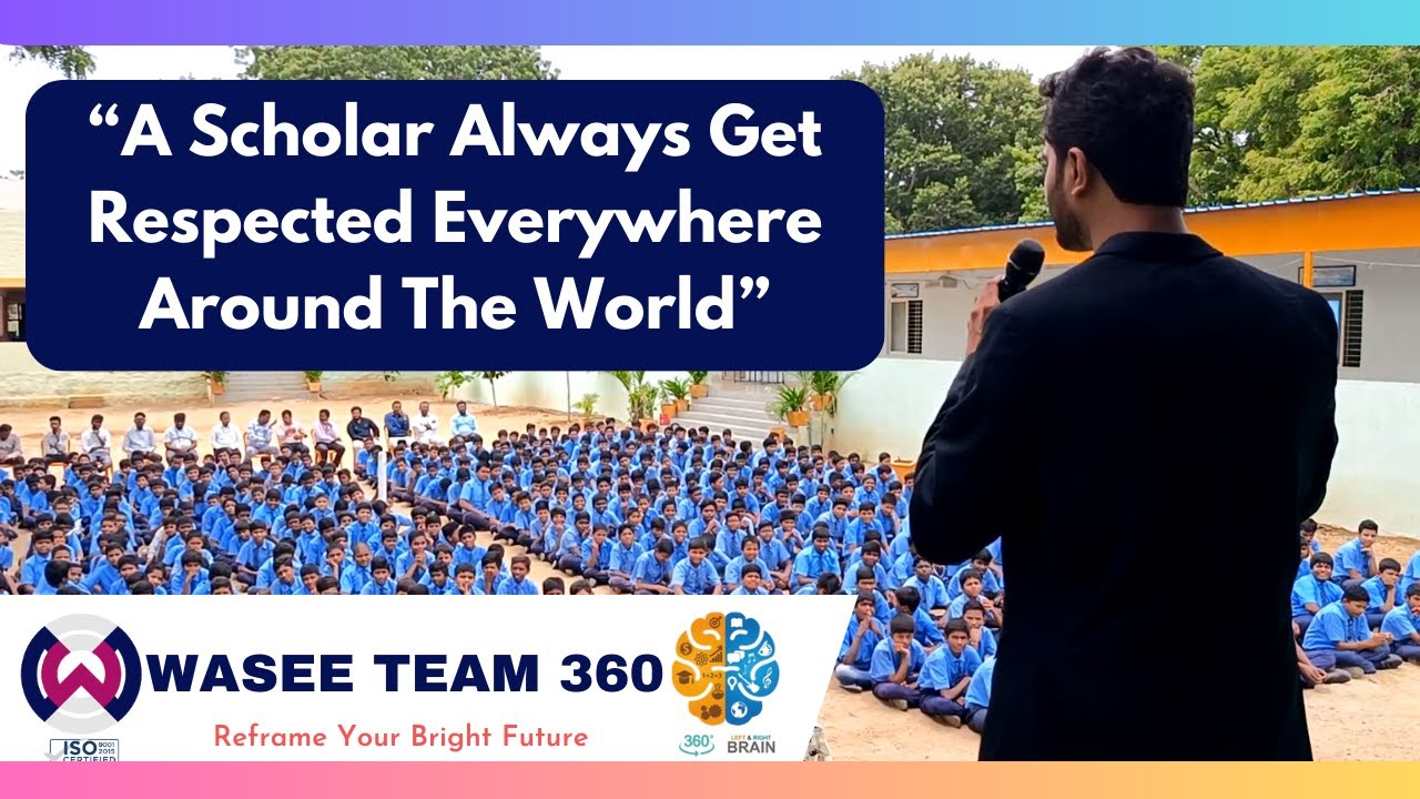 "विद्वान सर्वत्र पूज्यते" | "The learned are worshipped everywhere" | Wasee Team 360 