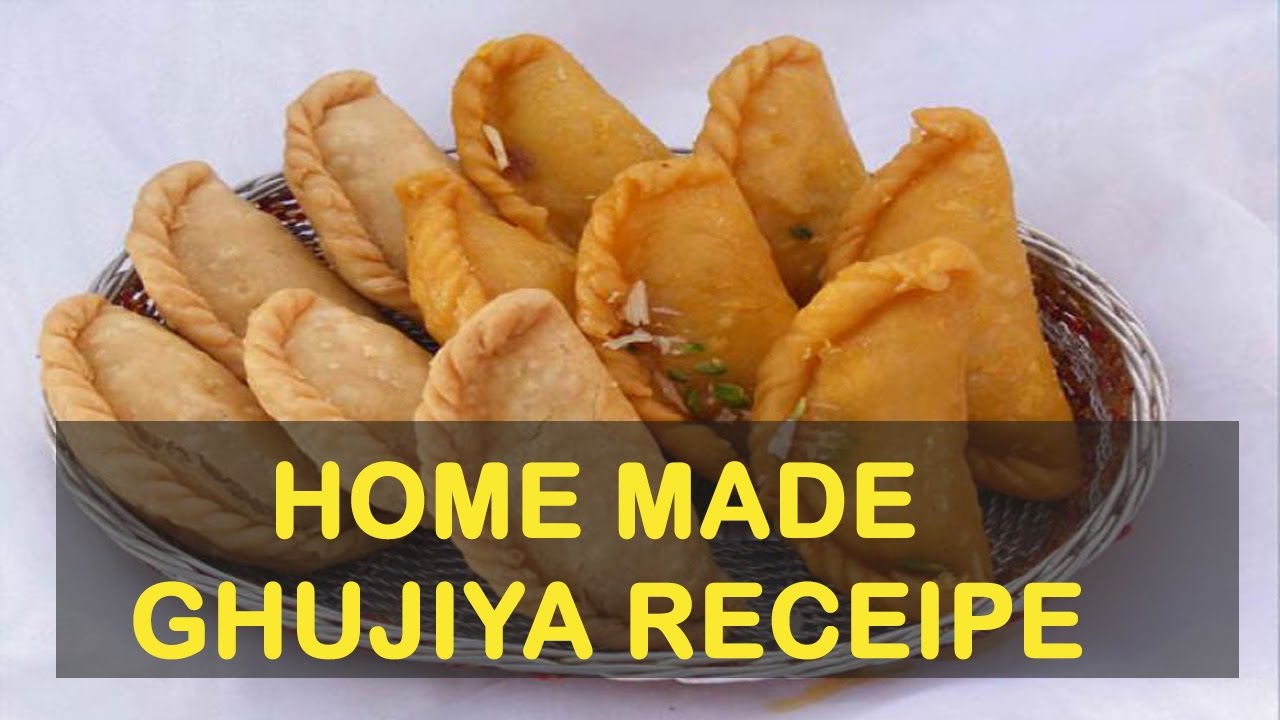 ghujiya recipe ग झ य बन न क व ध foodyee