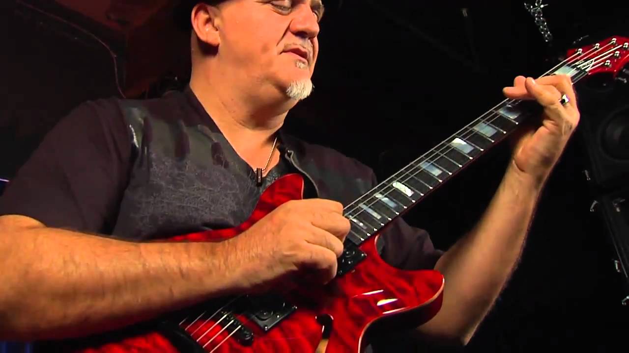 FRANK GAMBALE with his Carvin FG1 guitar performs Pathfinder