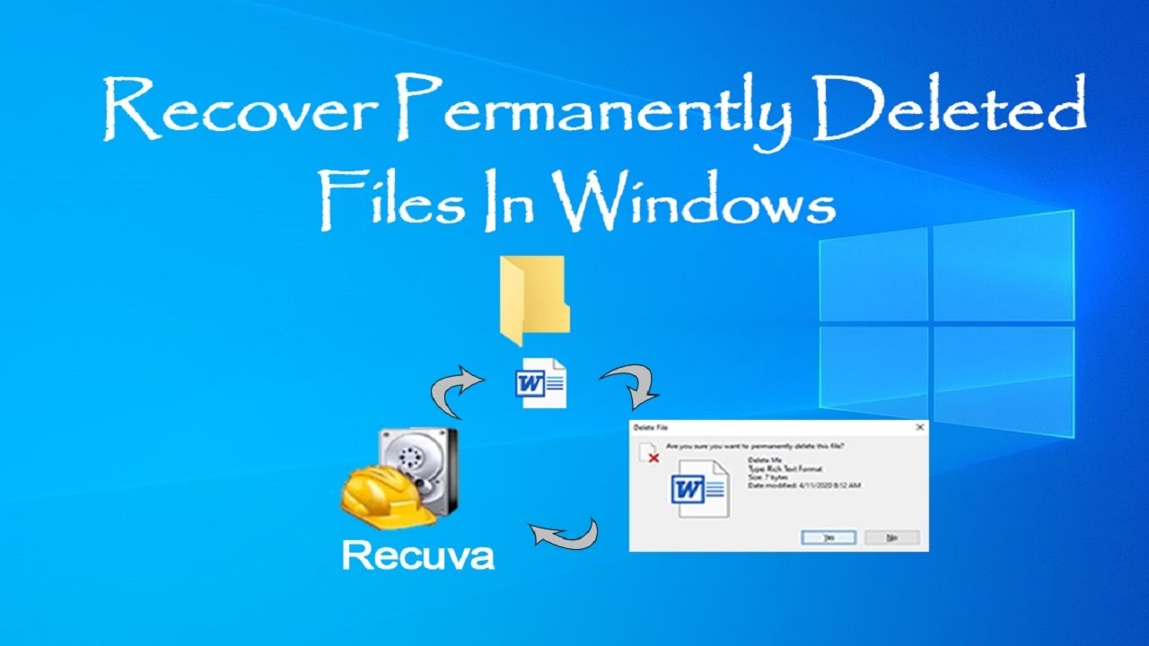 Recover Permanently Deleted Files In Windows Tuts Blocks Youtube