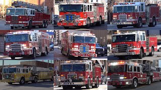 Baltimore City Fire Department Response Compilation 2025 - Fire Trucks Responding 